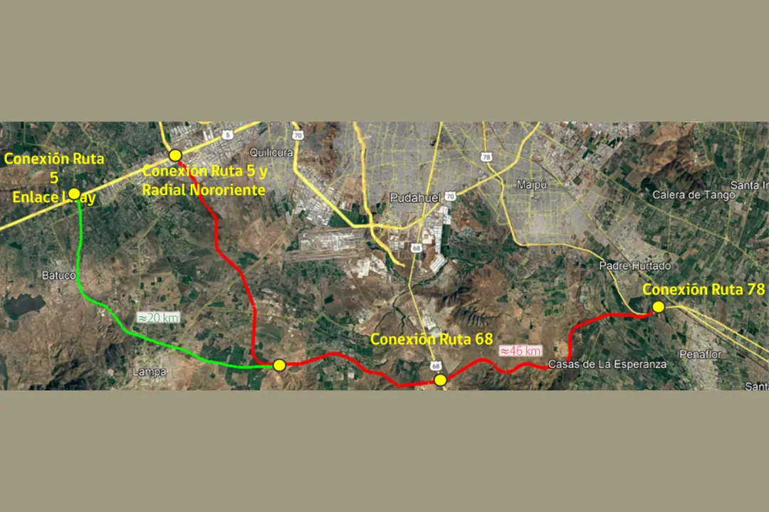 Nueva autopista en Santiago.